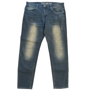 Vintage Genes Black Men’s Slim Straight Jeans Dark Wash Size 34x32